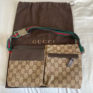 GUCCI Monogram Crossbody Belt Waist Bag